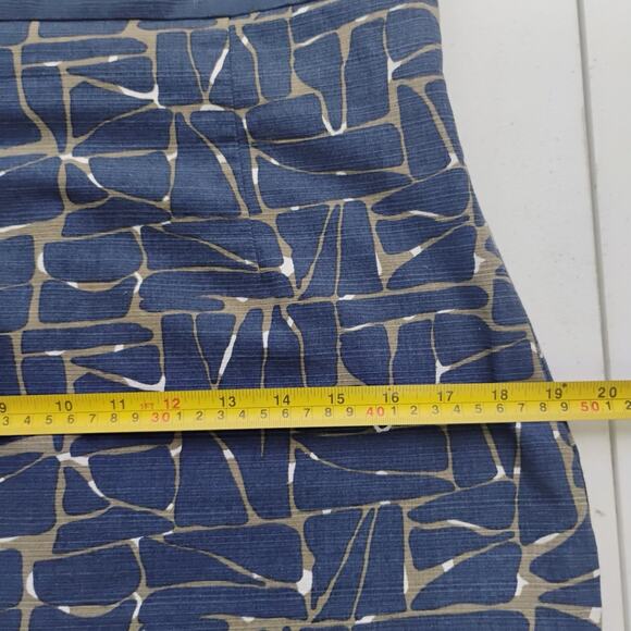 Boden V Neck Sheath Dress Size 8‎ Sleeveless Women’s Abstract Pattern Cotton - Picture 11 of 13